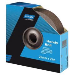 Norton Handy Roll 系列 R222 粒度400 非常精细 氧化铝 砂布卷 63642531795 x 50mm, 25m