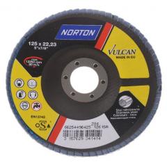 Norton Flap Disc 系列 Vulcan 粒度80 氧化锆铝 打磨盘 66254496425, 125mm直径