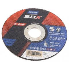 Norton Cutting Disc 系列 BDX 氧化铝 打磨盘 66252831454, 最高速13300rpm, 115mm直径
