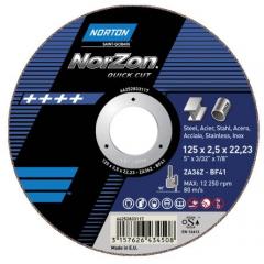 Norton Cutting Disc 系列 Norzon 氧化铝 打磨盘 66252831527, 最高速8600rpm, 180mm直径
