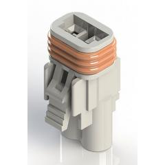 EDAC 线对线连接器 母 插座 572-002-000-200, 2P, 电缆安装安装, 10A 300 V, -40 -  105 °C