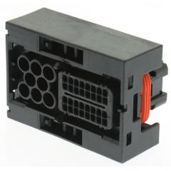 TE Connectivity Micro Quadlock System 系列 7行 40路 电缆安装 黑色 公 外壳 1473252-1