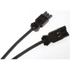 Wieland GST18i3 系列 6m 黑色 3 极 电缆组件 92.232.6060.1 插头/插座, 带应力消除, 额定电流 16A