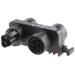 Wieland RST20i3 系列 黑色 4 路 3 极 接线板 96.030.0153.1 插头/插座, 额定电流 20A, 250 V