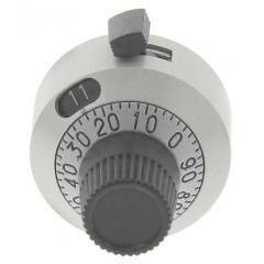 Vishay 银色 电位计旋钮 18B11B10, 带灰色指示灯, 6mm轴, 22.2mm直径旋钮