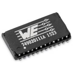 Wurth Elektronik 贴片 Lan 以太网变压器 749020011A, -1dB插入损耗, 17.5 x 14.2mm, 1:1匝数比