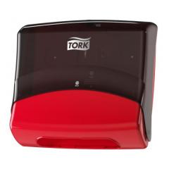Tork 654008 红色 塑料 挂墙 纸巾盒, 206mm x 394mm x 427mm