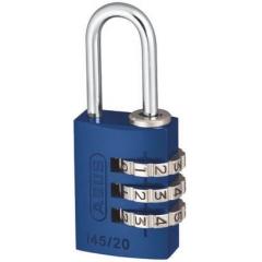 Abus 145/20 Blue 蓝色 组合 铝，钢 安全挂锁, 3mm 锁钩