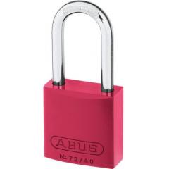 Abus 43608 红色 钥匙键 铝，钢 安全挂锁, 6.5mm 锁钩