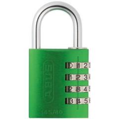 Abus 145/40 Green 绿色 组合 铝，钢 安全挂锁, 6mm 锁钩