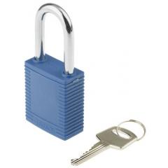 Brady 051344 蓝色 钥匙键 尼龙，钢 安全挂锁, 6mm 锁钩