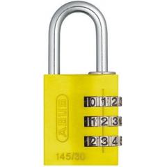 Abus 145/30 Yellow 黄色 组合 铝，钢 安全挂锁, 5mm 锁钩