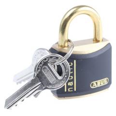 Abus XR0084 30 黑色 钥匙键 黄铜 安全挂锁, 5mm 锁钩