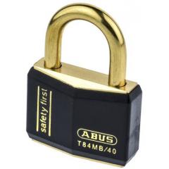 Abus T84MB/40 KA 8401 Black 相同配匙 黑色 黄铜 安全挂锁, 6.5mm 锁钩