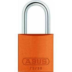 Abus 1821 橙色 钥匙键 铝，钢 安全挂锁, 4.4mm 锁钩