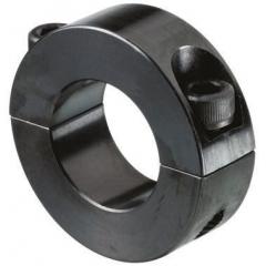 Huco 两件 夹紧螺丝 黑色氧化 钢 轴环 046201008, 8mm轴直径, 18mm外径, 9mm宽度