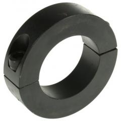 Huco 两件 夹紧螺丝 黑色氧化 钢 轴环 046201035, 35mm轴直径, 57mm外径, 15mm宽度