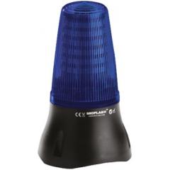 Moflash LEDA125 系列 90dB 蓝色灯罩 闪光，静态 LED 信号灯塔 - 蜂鸣器组合 LEDA125-02-03