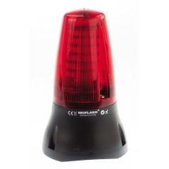 Moflash LEDA125 系列 红色灯罩 闪光，静态 LED 信号灯塔 - 蜂鸣器组合 LEDA125-02-02, 蜂鸣器发声