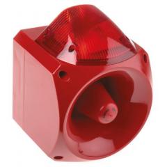 Klaxon Nexus 系列 红色灯罩 闪光 氙 发声器 - 信号灯塔组合 PNC-0016, 电子发声, 表面安装