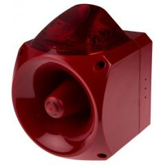 Klaxon Nexus 系列 红色灯罩 闪光 氙 发声器 - 信号灯塔组合 PNC-0003, 电子发声, 表面安装