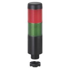 Werma Kompakt 37 699 系列 LED 信标塔 (带蜂鸣器) 69912075, 2 照明元件, 红色/绿色灯罩