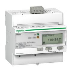 Schneider Electric Acti 9 iEM3000 系列 A9MEM3265 3 相 8位 LCD 数字功率表, 脉冲输出