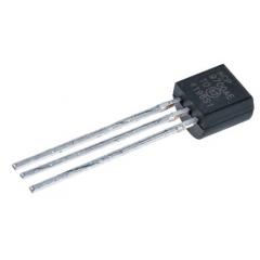 Microchip MCP9700A-E/TO 电压温度传感器, ±1°C精确度, 模拟接口, 2.3 - 5.5 V电源