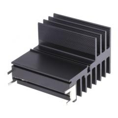 ABL Components 黑色 散热器 921AB0500B, 3.2K/W, 50 x 54 x 38mm