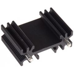 AAVID THERMALLOY 黑色 散热器 SW25-2G, 11.4K/W, 焊接安装, 34.5 x 12.5 x 25mm