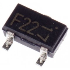 ROHM DTD123EKT146 NPN 数字晶体管, 500 mA, 2.2 kΩ, 电阻比:1, 3引脚 表面安装封装