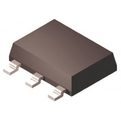 新产品Infineon BSP 62 PNP 达林顿晶体管对, 1 A, Vce=80 V, HFE=1000, 3   Tab引脚 SOT-223封装