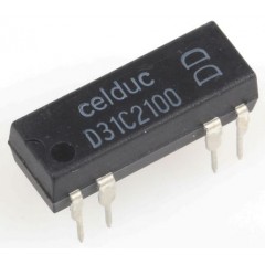 Celduc D31C2100 单刀双掷 簧片继电器, 0.25 A, 5V dc, 19.1 x 6.6 x 6.4mm