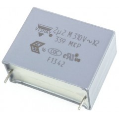Vishay MKP 339 系列 2.2μF 聚丙烯电容器 BFC233920225, ±20%, 310V ac, 通孔