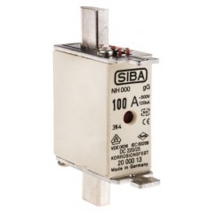 SIBA 100A 000 NH gG 中心焊接式熔断器 20-000-13/100E1, IEC 60269-2-1标准