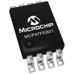 Microchip MCP47FEB01A0-E/ST , 8 位 DAC, I2C接口, 8引脚 TSSOP封装