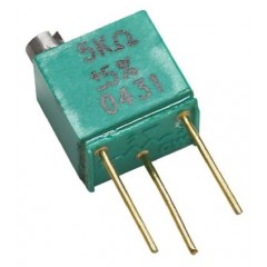 Vishay Foil Resistors 1240 系列 21 转 通孔 微调电阻器 Y4053500R000J0L, 带焊针接端, 500Ω ±5%, 0.25W