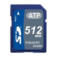 ATP 512 MB Class 6 SLC 工业用 SD卡 AF512SDI-ZADXM