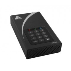 Apricorn Aegis Padlock DT 黑色 6 TB 加密 便携式硬盘 ADT-3PL256-6000EMEA, USB 3.0接口