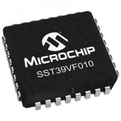 Microchip SST39VF010-70-4I-NHE 闪存, 1Mbit (128K x 8 位), 并行接口, 70ns, 32引脚 PLCC封装