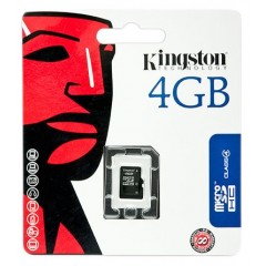 Kingston 4 GB Class 4 SLC MicroSDHC卡 SDC4/4GB