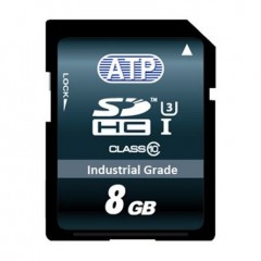 ATP 8 GB Class 10, UHS-1 SLC 工业用 SDHC卡 AF8GSDI-WADXM
