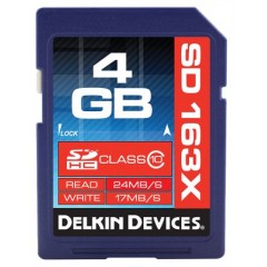 Delkin Devices 4 GB Class 10 SLC 工业用 SDHC卡 SE04TFPHL-C6000-D