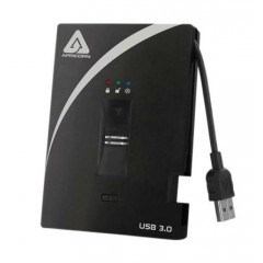 Apricorn Aegis Bio 3 黑色 1 TB 加密 便携式硬盘 A25-3BIO256-1000, USB 3.0接口