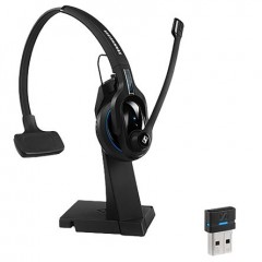 Sennheiser MB Pro 1 UC ML 黑色 头顶戴式 无线 耳机 506043, USB 装置插头