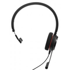 Jabra Evolve 20 黑色 头顶戴式 耳机 4993-823-109, USB插头