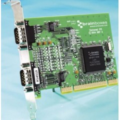 Brainboxes UC-302 2端口 RS232 PCI 板, 921.6kbit/s波特率