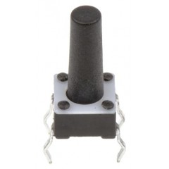 TE Connectivity 黑色 按钮式 轻触式开关 2-1825910-7, 单刀单掷 - 常开, 50 mA @ 24 V 直流 9.4mm