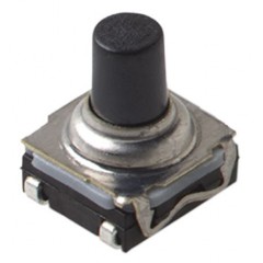CK IP67 黑色 按钮式 轻触式开关 KSC623J LFG, 单刀单掷 - 常开, 10 mA 3.3 (Dia.)mm 表面安装
