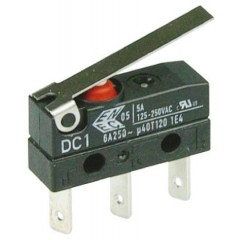 ZF DC1C-L1LC 单刀双掷 - 常开/常闭 摆杆 微动开关, 6 A @ 250 V 交流